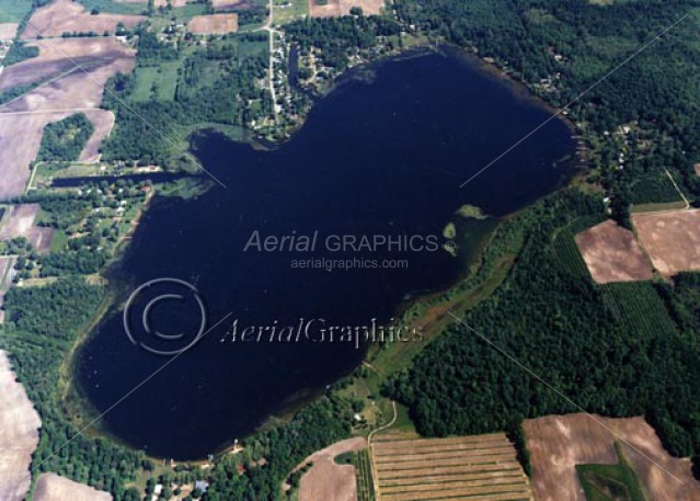 Van Auken Lake in Van Buren County, Michigan